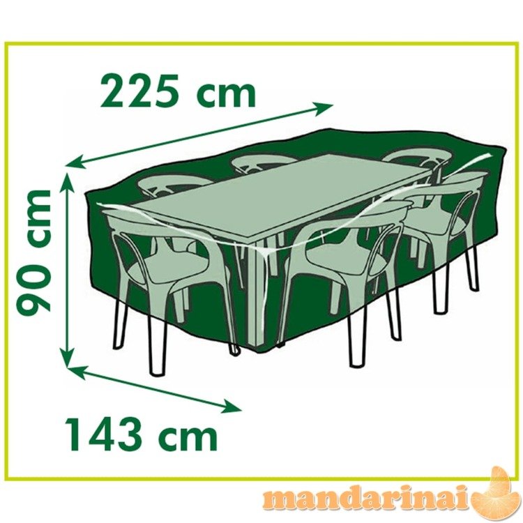 Nature sodo baldų uždangalas kvadratiniams stalams, 225x143x90cm
