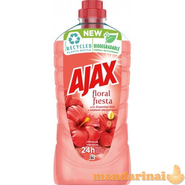 AJAX grindų valiklis 1L HIBISKUS