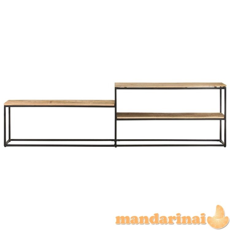 Televizoriaus spintelė, 180x30x50cm, neapdorota mango mediena