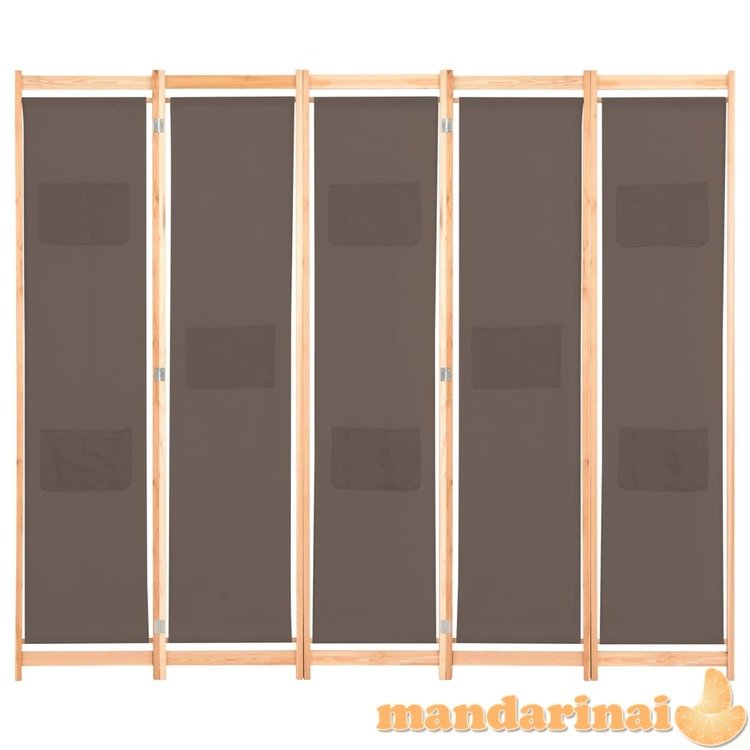 Kambario pertvara, 5 d., rudos sp., 200x170x4cm, audinys
