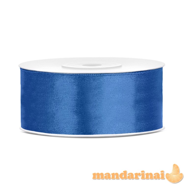 Satin Ribbon, royal blue, 25mm/25m (1 pc. / 25 lm)