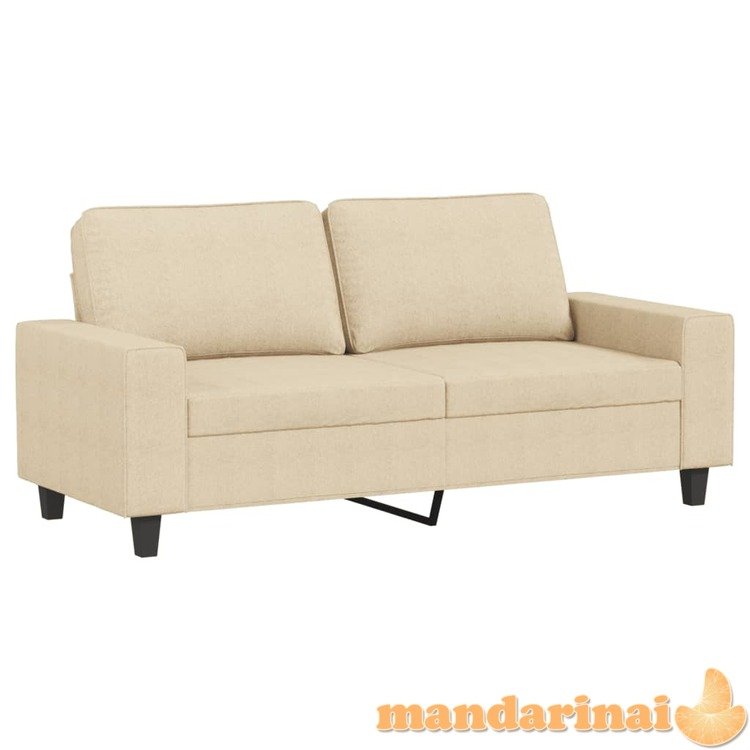 Dvivietė sofa, kreminės spalvos, 140cm, audinys