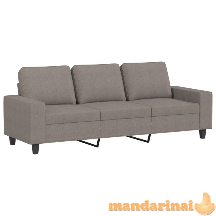 Trivietė sofa, taupe spalvos, 180cm, audinys