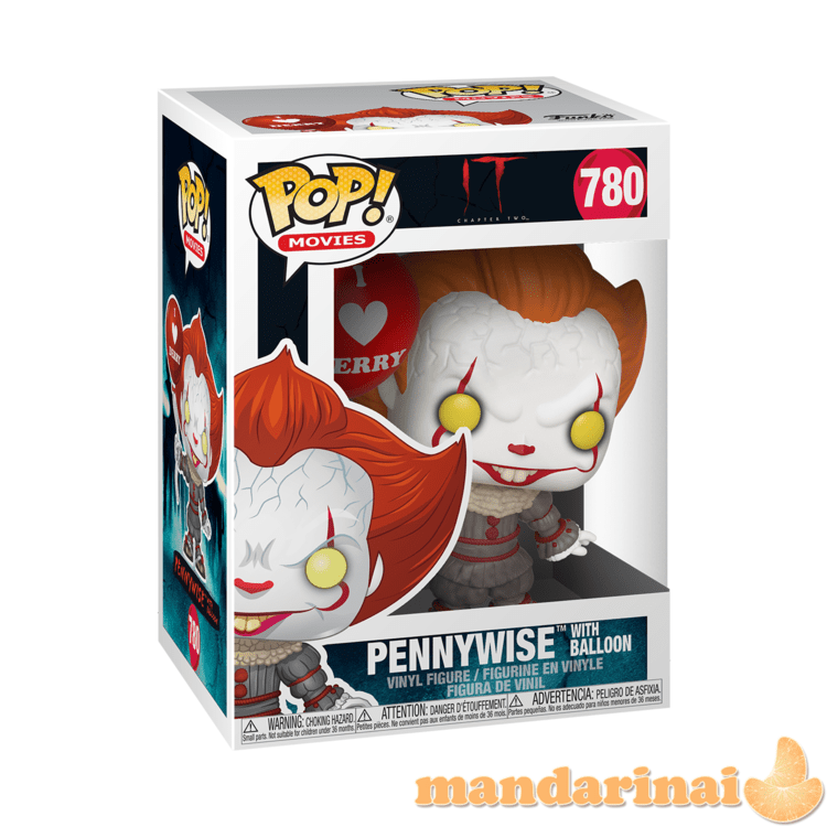 FUNKO POP! Vinilinė figūrėlė Pennywise, 9,5 cm