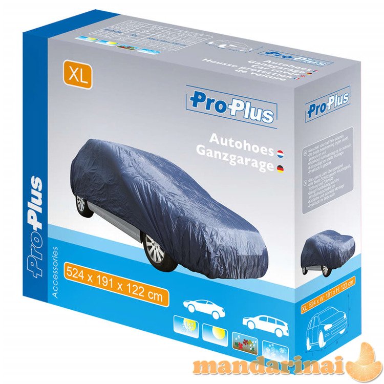 Proplus automobilio uždangalas xl, 524x191x122cm, tamsiai mėlynas