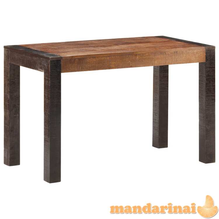 Valgomojo stalas, 120x60x76cm, neapdorota mango mediena