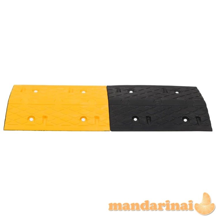 Greičio mažinimo kalnelis, geltonas/juodas, 97x32,5x4cm, guma