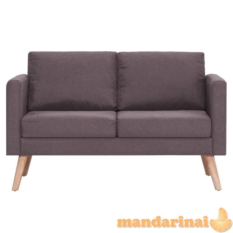 Dvivietė sofa, taupe spalvos, audinys