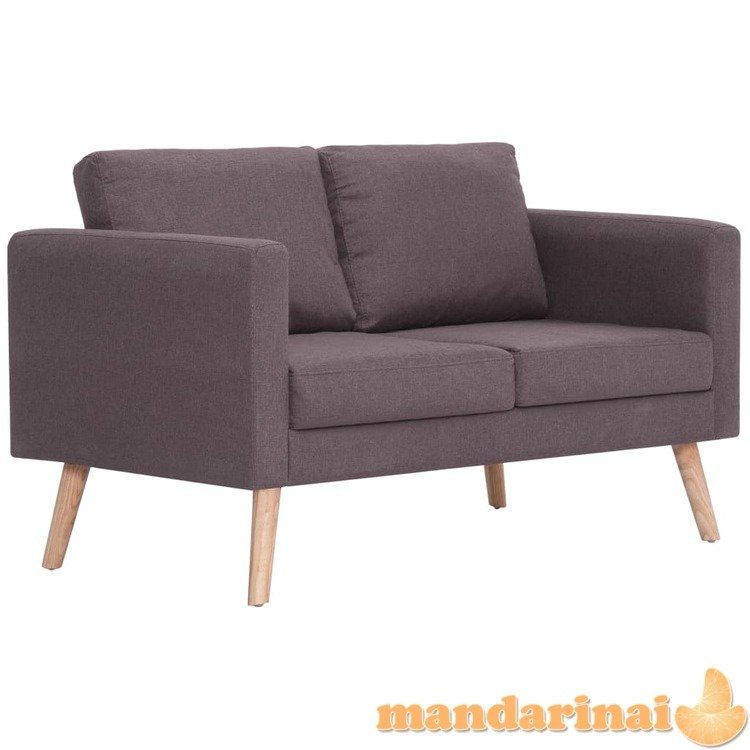 Dvivietė sofa, taupe spalvos, audinys