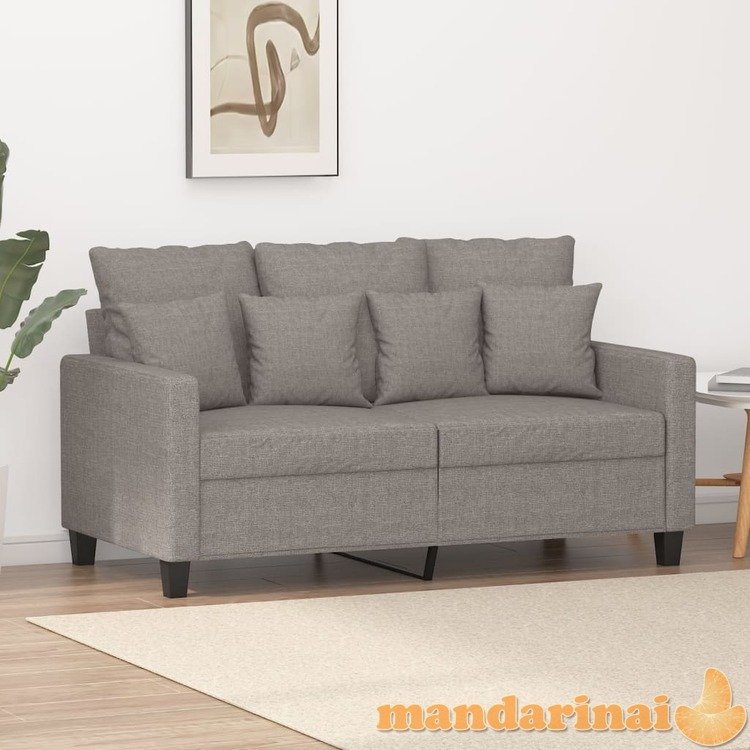 Dvivietė sofa, taupe spalvos, 120cm, audinys