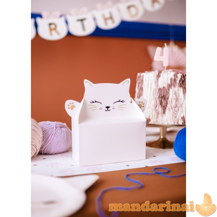 Decorative Cat-Shaped Cake Boxes (1 pkt / 6 pc.)