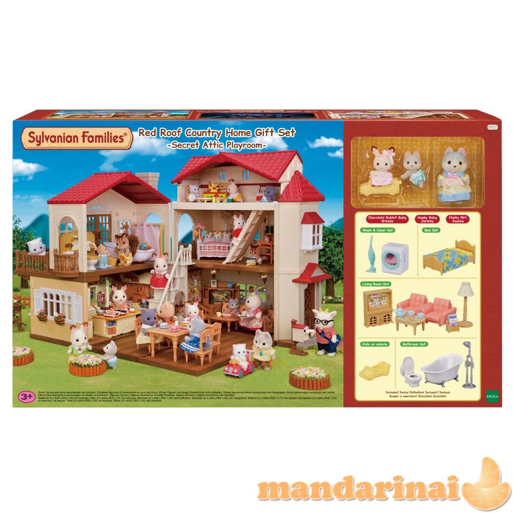 SYLVANIAN FAMILIES Užmiesčio namas raudonu stogu