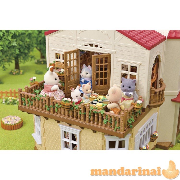 SYLVANIAN FAMILIES Užmiesčio namas raudonu stogu