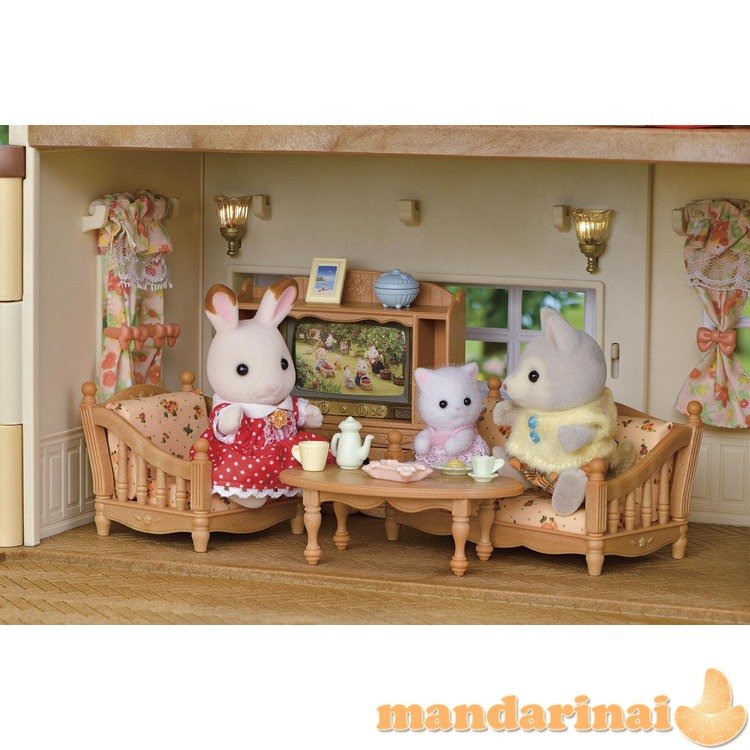 SYLVANIAN FAMILIES Užmiesčio namas raudonu stogu