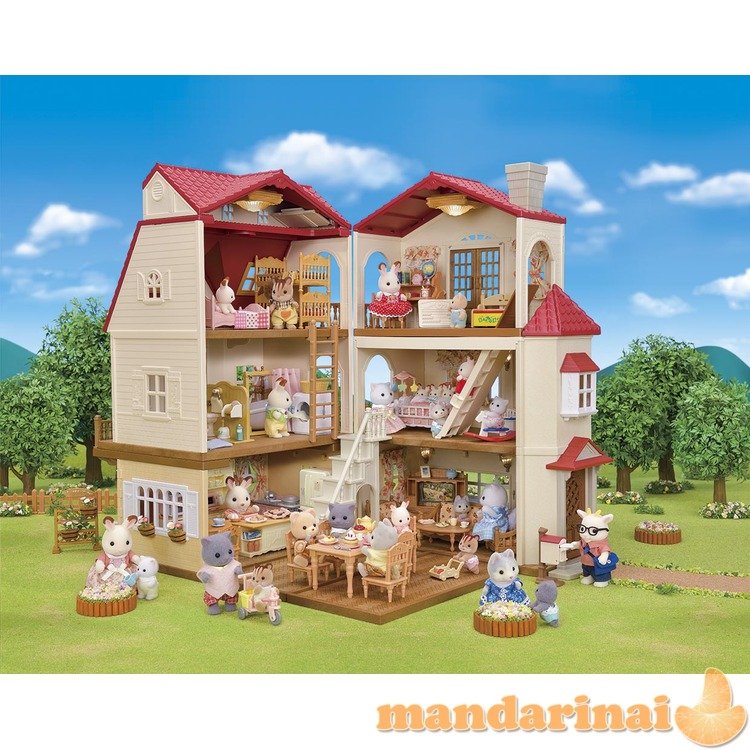 SYLVANIAN FAMILIES Užmiesčio namas raudonu stogu