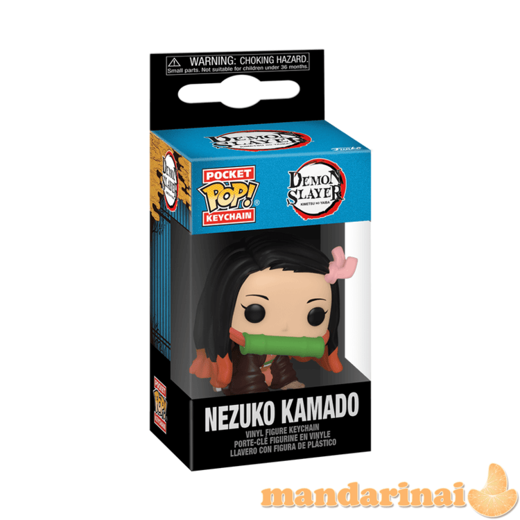 FUNKO POP! Raktų pakabutis: Demon Slayer- Nezuko Kamado, 10 cm