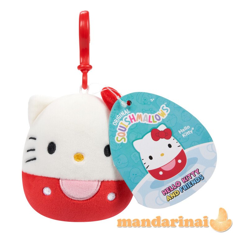 SQUISHMALLOWS HELLO KITTY W20 Prisegamas pliušinis žaislas, 8 cm