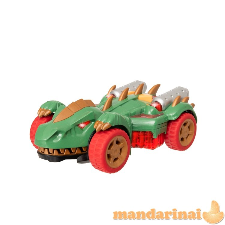 TEAMSTERZ Automobilis su šviesomis ir garsais „Mighty Machine dino car“, 12,5 cm