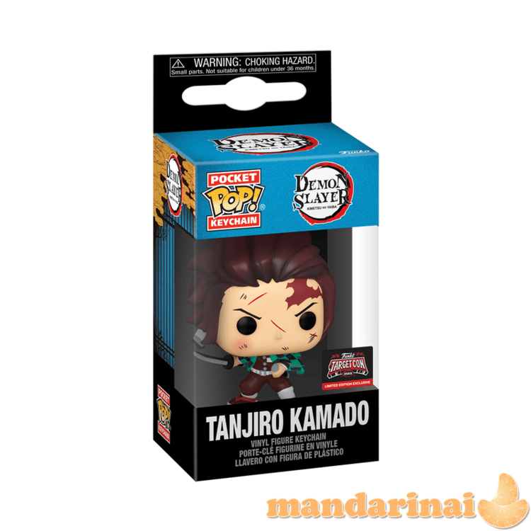 FUNKO POP! Raktų pakabutis: Demon Slayer - Tanjiro Kamado