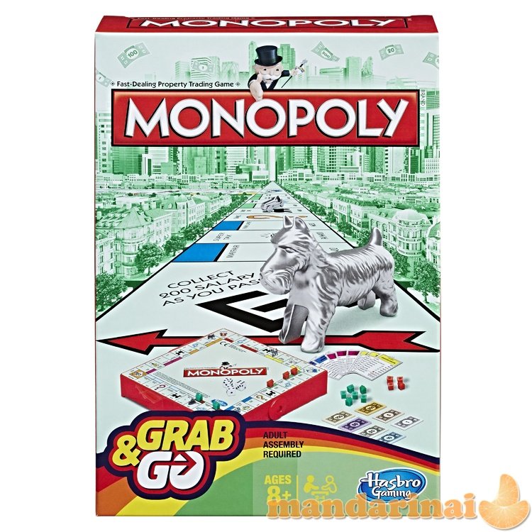 MONOPOLY Kelioninis žaidimas Grab&Go (Anglų kalba)