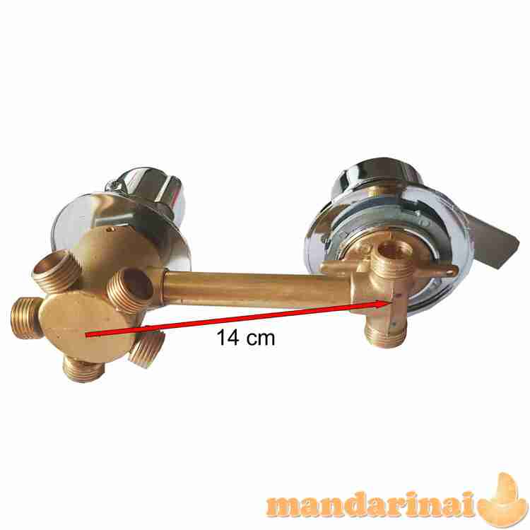 Perjungėjas vandens funkcijų 5 padėčių su sriegiais 14 cm