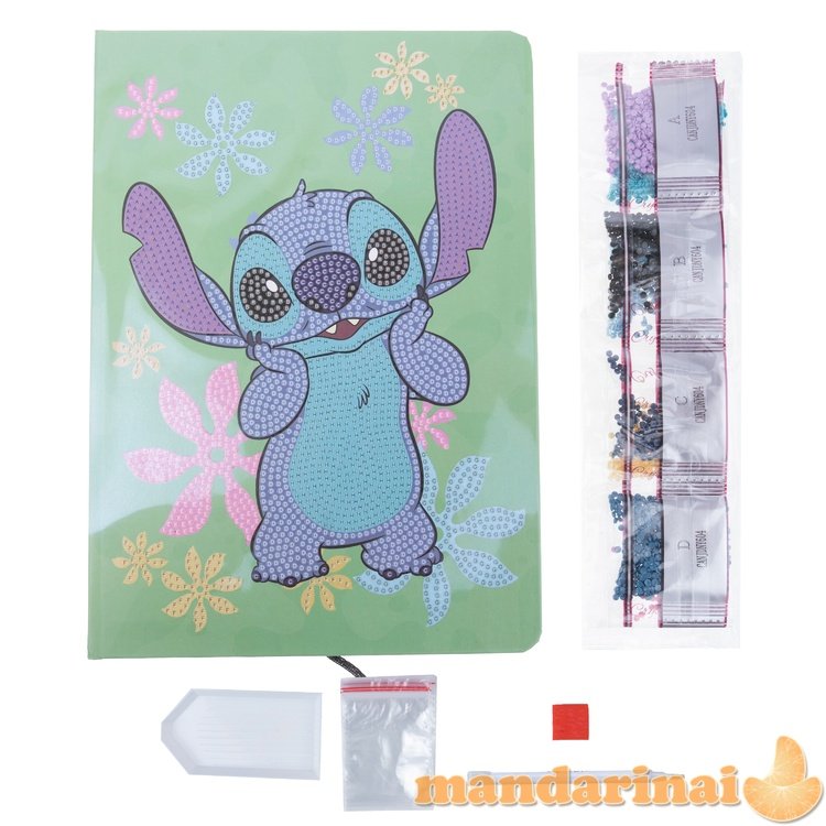 DISNEY CRYSTAL ART Užrašų knygelė „Stitch“