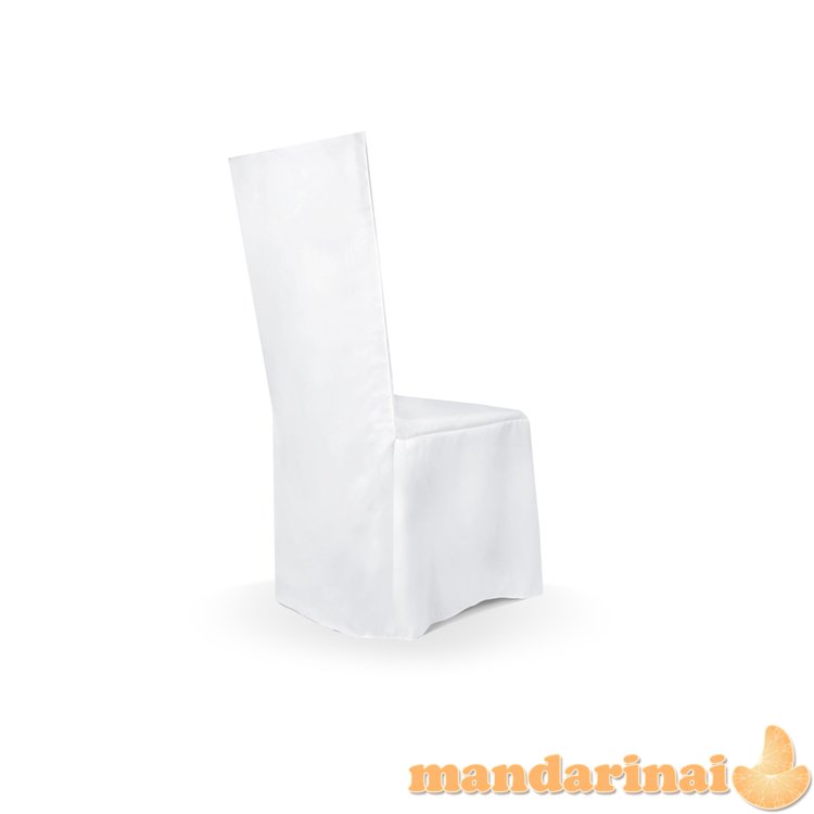 Matt fabric chair cover, white