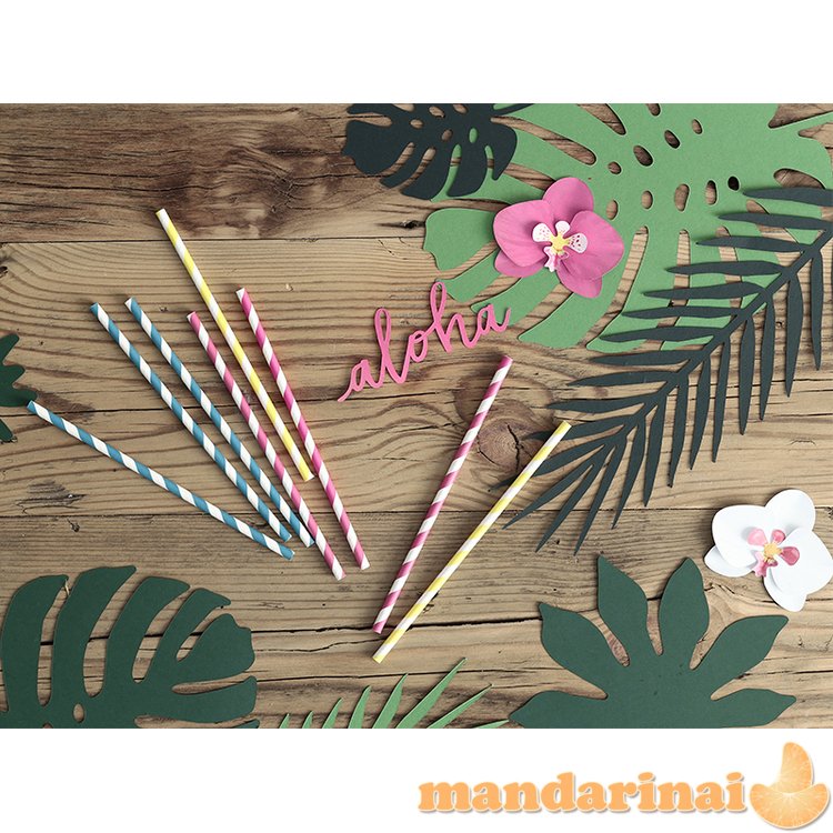 Decorations Aloha - Tropical leaves, mix (1 pkt / 21 pc.)