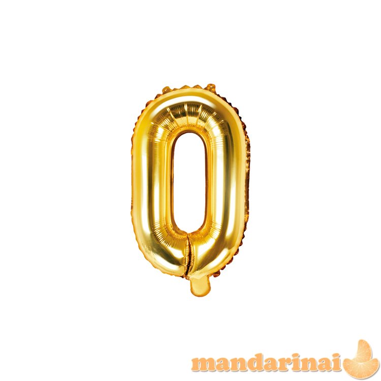 Foil Balloon Letter O , 35cm, gold