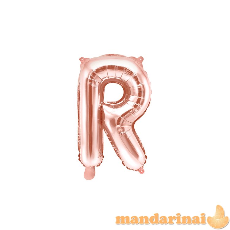 Foil Balloon Letter R , 35cm, rose gold