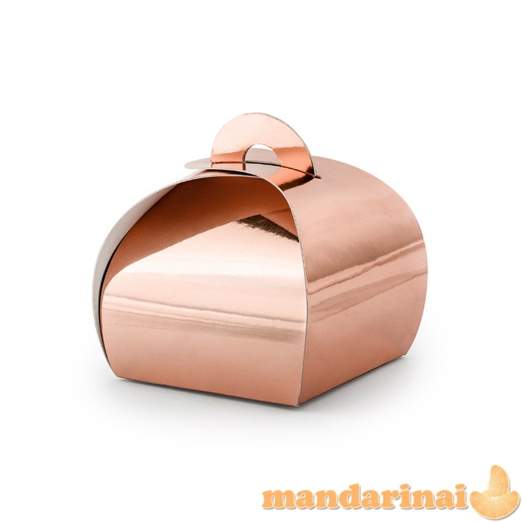 Boxes, rose gold, 6x6x5.5cm (1 pkt / 10 pc.)