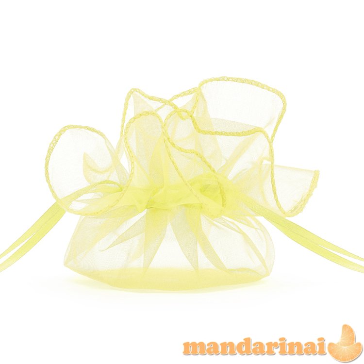 Organza pouches, light yellow, 26cm (1 pkt / 20 pc.)