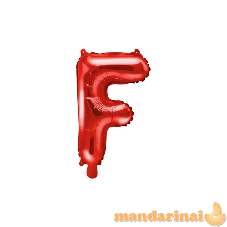 Foil Balloon Letter F , 35cm, red