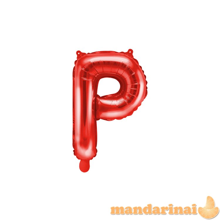 Foil Balloon Letter P , 35cm, red