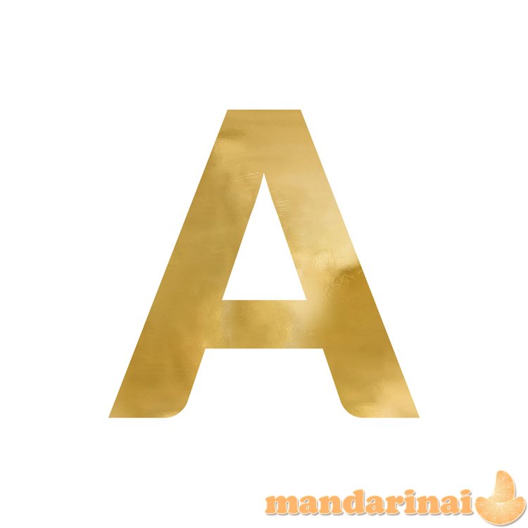 Mirror letter A , gold, 61x60 cm