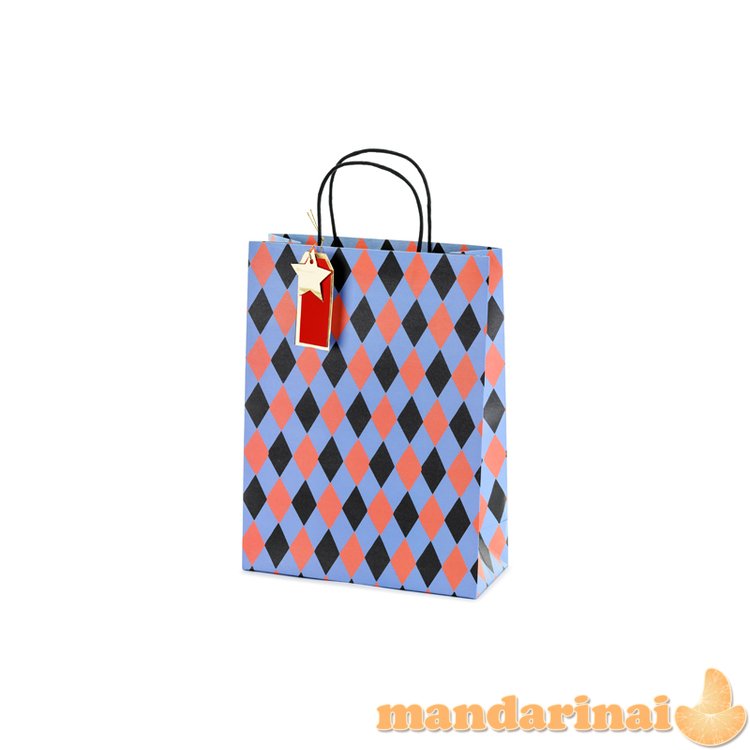 Gift bag Rhombuses, mix, 10x24x32 cm