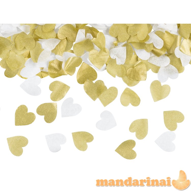 Hand throw confetti with hearts, mix, 35 cm