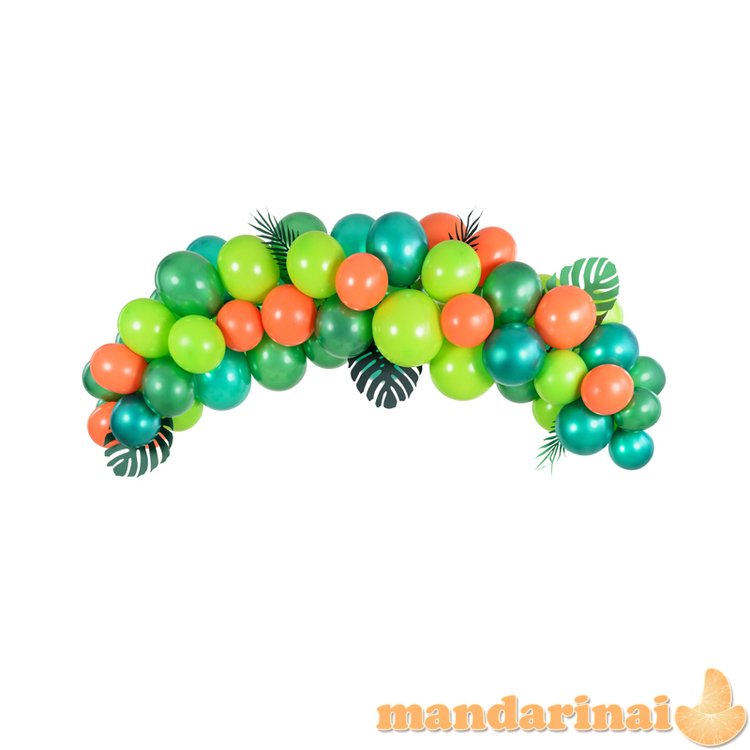 Balloon garland - Dino, 200cm (1 pkt / 60 pc.)