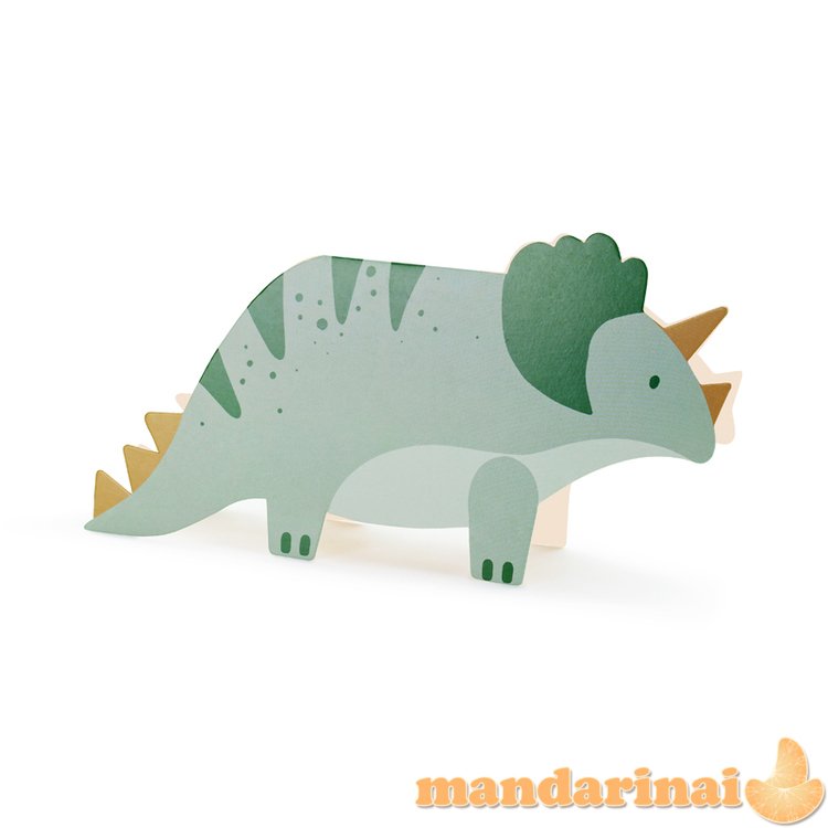 Invitations Triceratops, mix (1 pkt / 6 pc.)