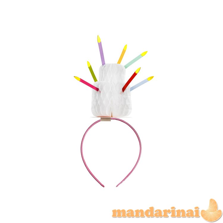 Cake Headband with Candles, mix