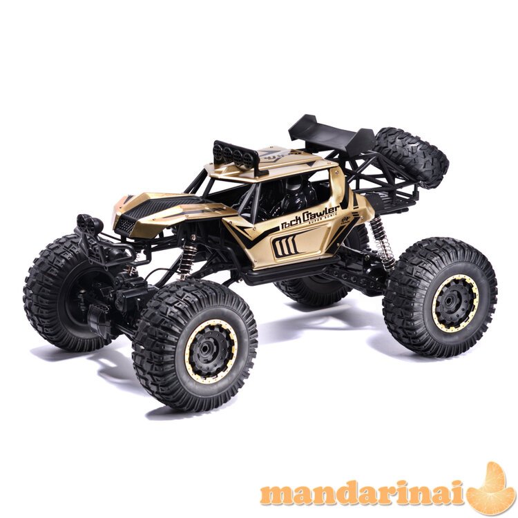 RC automobilis Rock Crawler 2.4GHz 1:8 51cm auksinis