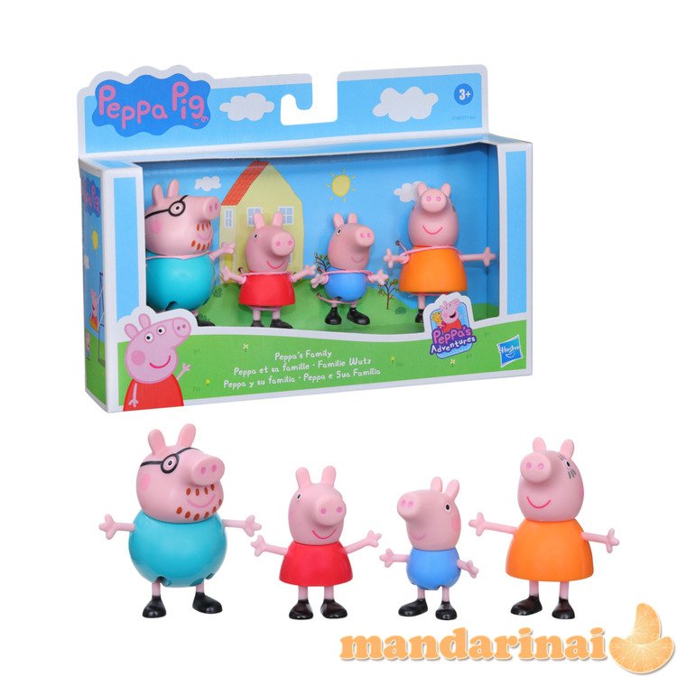 PEPPA PIG Kiaulytės Pepos šeimynėlė, 4 vnt.