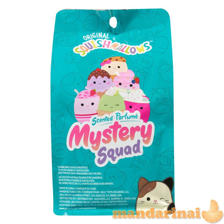 SQUISHMALLOWS Mystery Squad W18 paslaptingas pliušinis gyvūnėlis, 12 cm