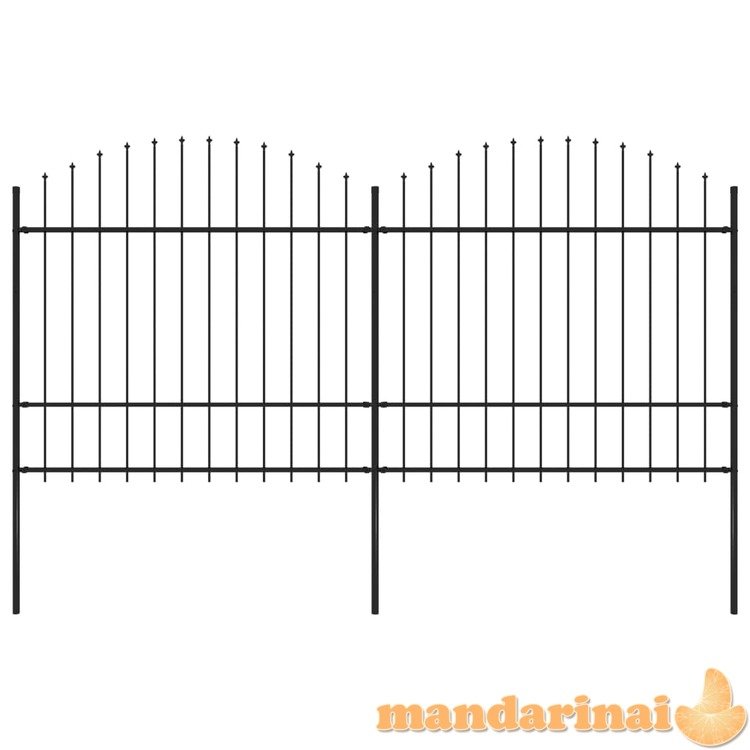 Sodo tvora su iečių viršug., juoda, (1,5-1,75)x3,4m, plienas