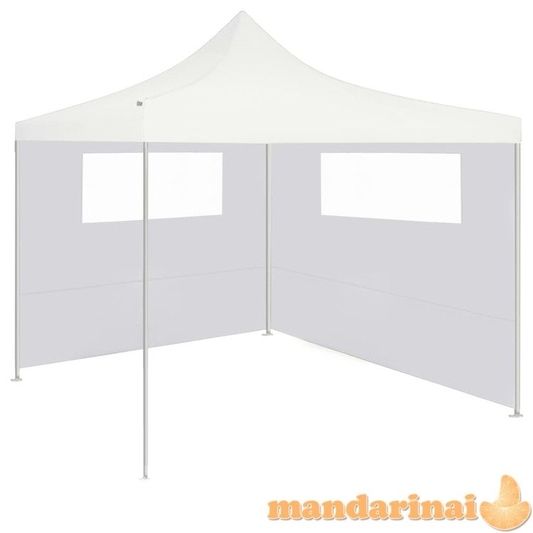 3070416  gazebo sidewall with windows 6x2 m white (315305)