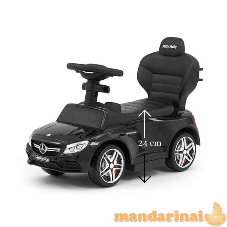 Transporto priemonė su „Mercedes-AMG C63 Coupe“ juoda rankena