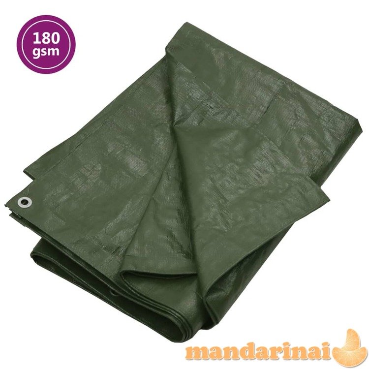 Tentas, žalios spalvos, 3x6m, 180g/m², hdpe