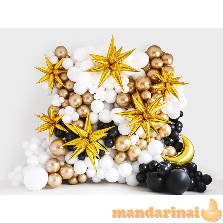 Foil balloon Star 3D, 95cm, gold