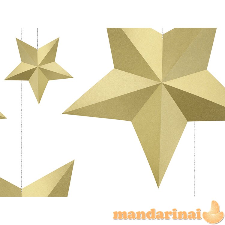 Decoration Stars, gold (1 pkt / 6 pc.)