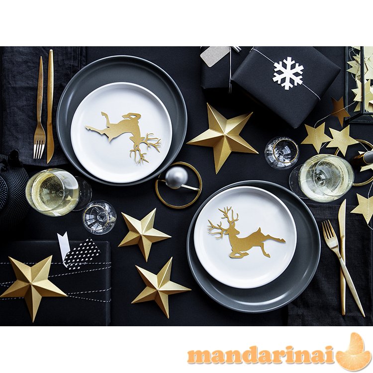 Decoration Stars, gold (1 pkt / 6 pc.)